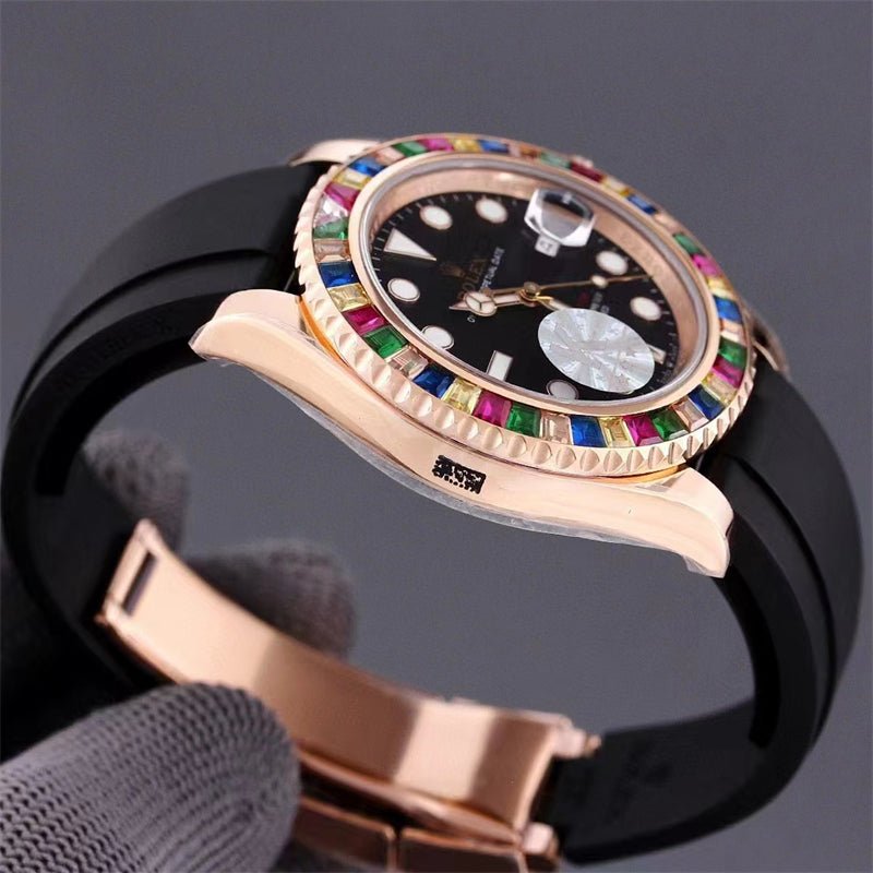 ロレックス ヨットマスター40 116695SATS ブラック(黒) キャンディー 18KRG