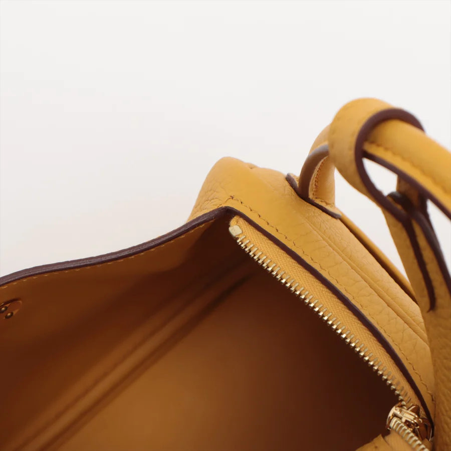 エルメス ミニリンディ トリヨンクレマンス ジョーヌアンブル ゴールド金具