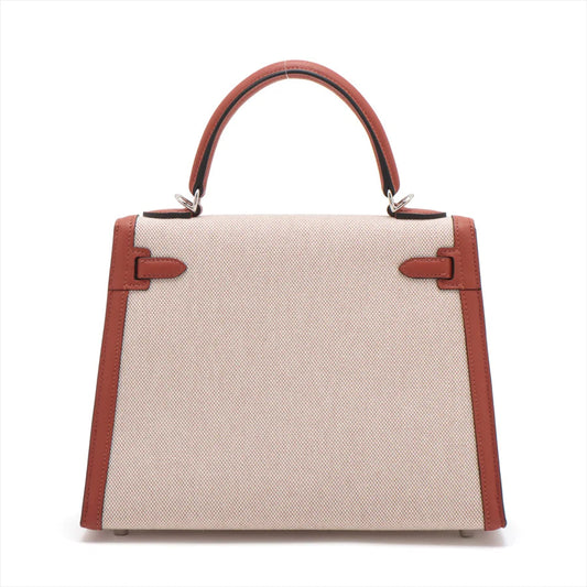 エルメス ケリーヴェルソ25 トワルアッシュ×ヴォースイフト キュイーブル