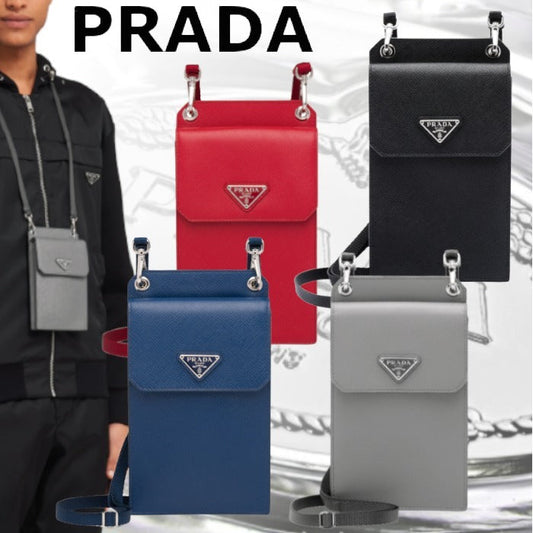 ☆PRADA☆サフィアーノレザー スマートフォンケース