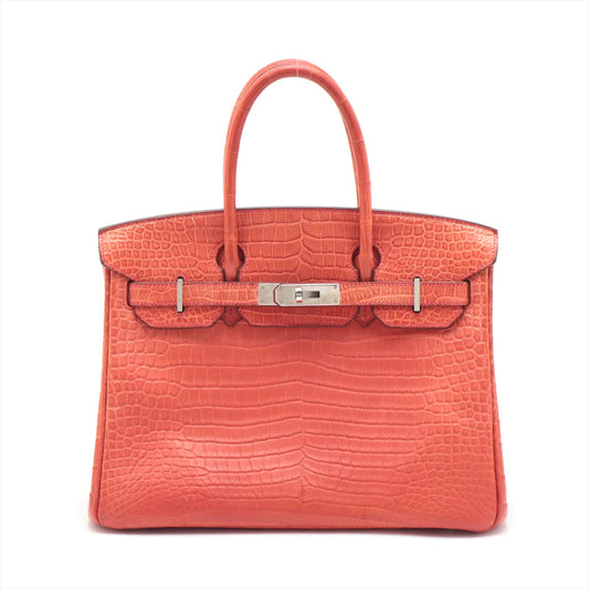 エルメス バーキン30 ポロサスマット ルージュインディアン シルバー金具