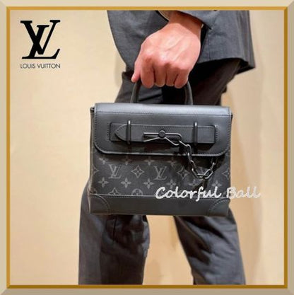 【国内発送】Louis Vuitton スティーマー PM ハンドバッグ モノグラム・エクリプス