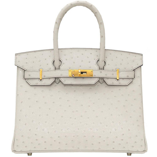 【HERMES】エルメス バーキン 30cm オーストリッチ ゴールド金具