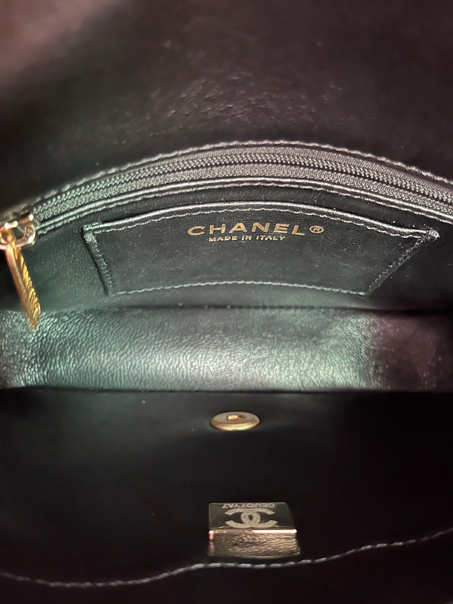 BOLSA CHANEL 2.55 PYTHON FLAP BAG AS3214