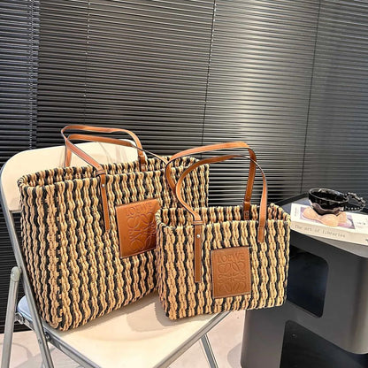 LOEWE◆ロエベ ウーブン トートバッグ