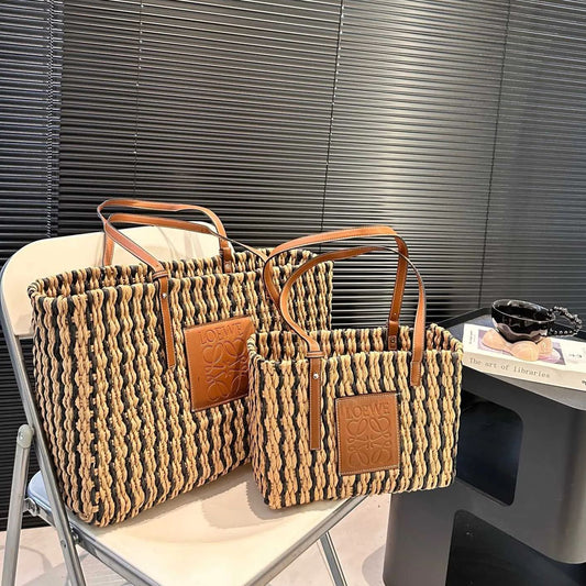 LOEWE◆ロエベ ウーブン トートバッグ