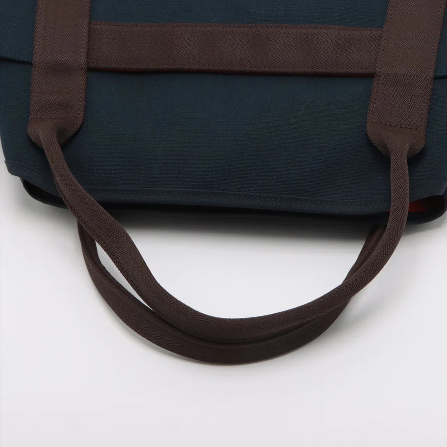 エルメス サックドパンサージュグルーム キャンバス ネイビー シルバー金具