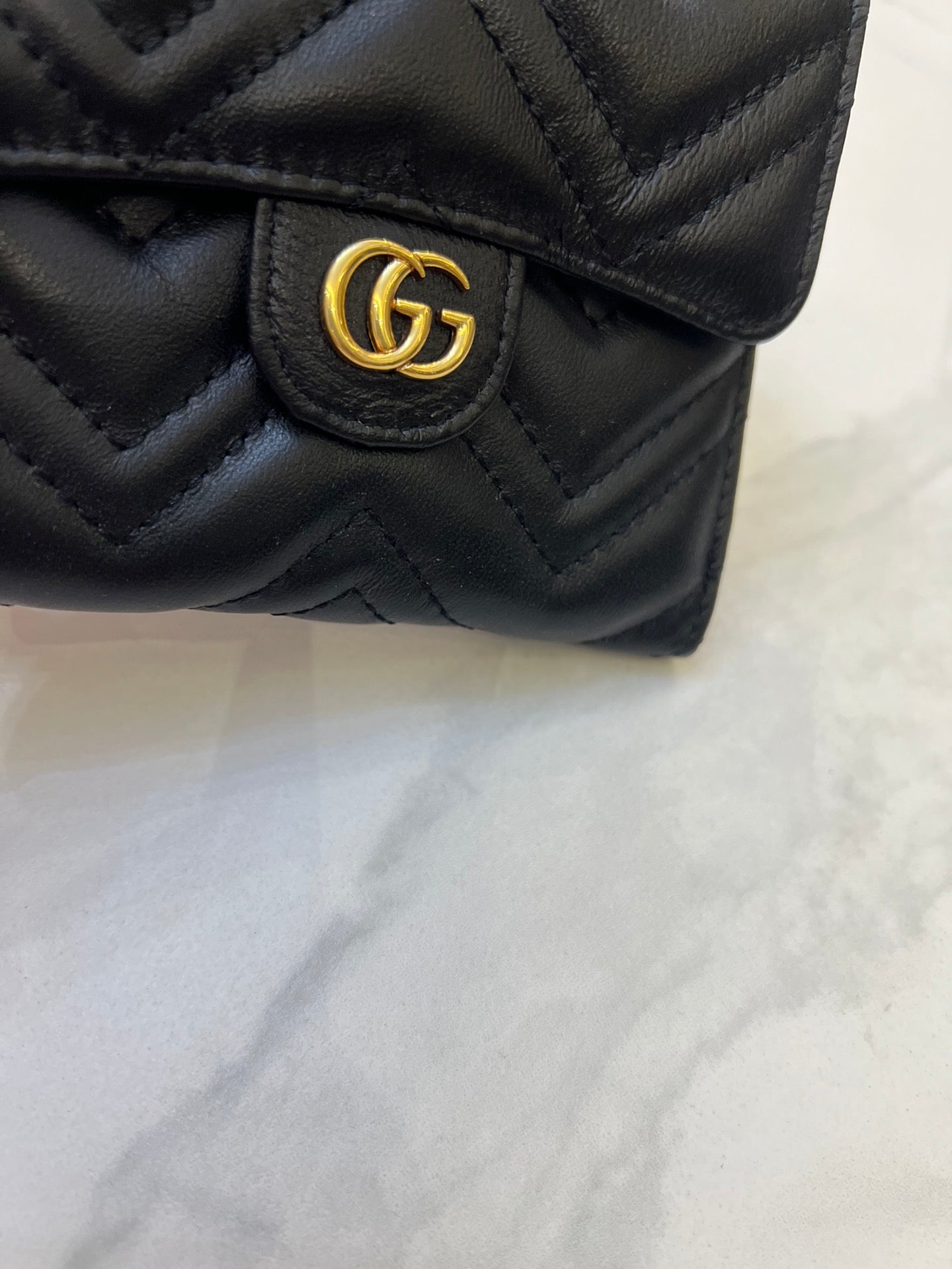 【GUCCI】関税負担なしGUCCI 〔GGマーモント〕 コイン＆紙幣 カードケース