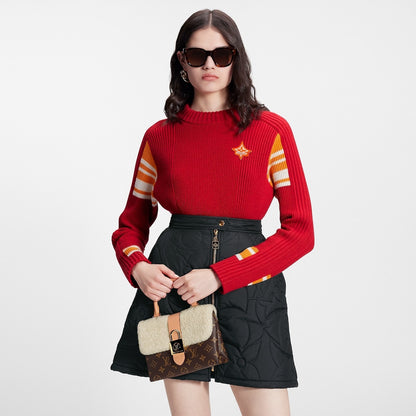 LV シアリング モノグラム トップハンドル バッグ ロッキー BB M46318