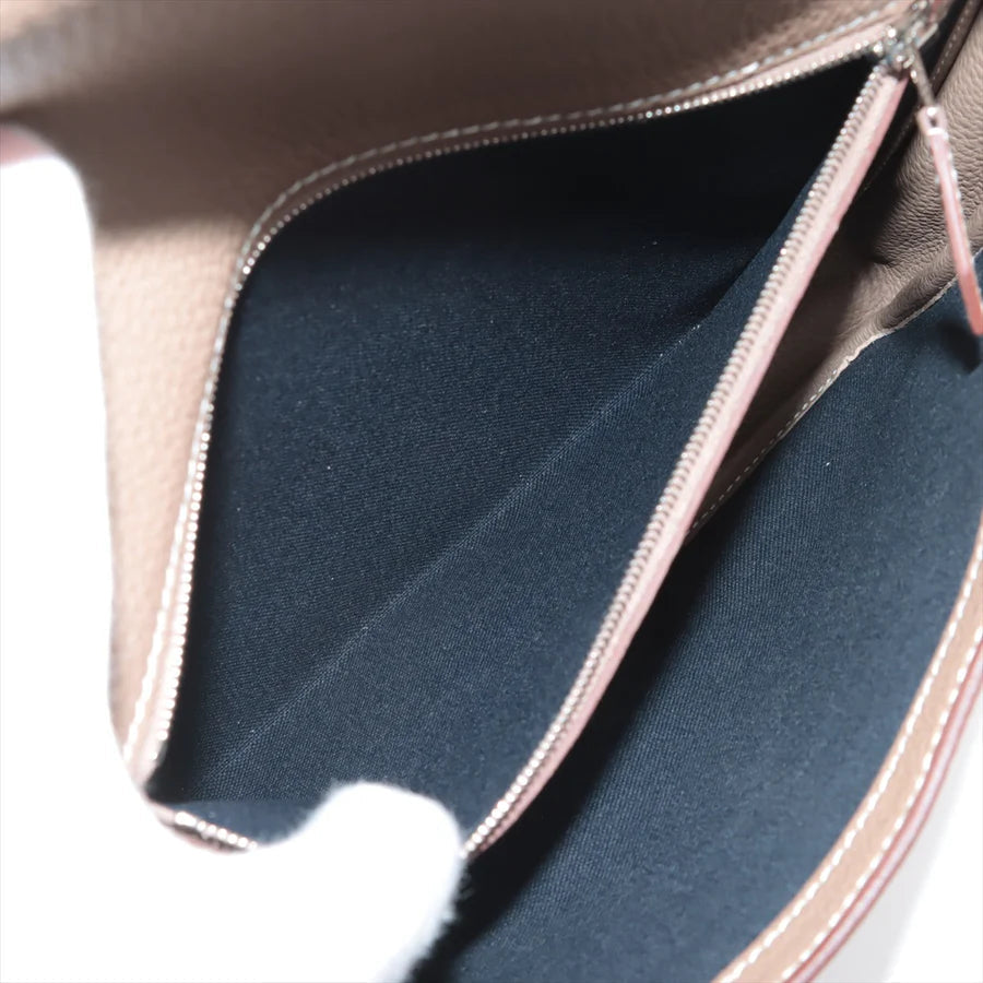 エルメス スティーブ ライト ジュニア トゴ エトゥープ シルバー金具