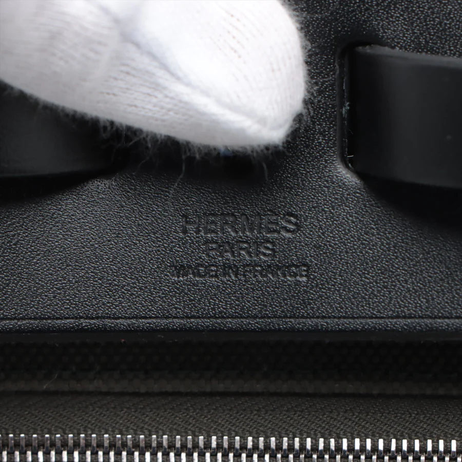 エルメス エールバッグジップPM トワルミリタリー カーキ シルバー金具