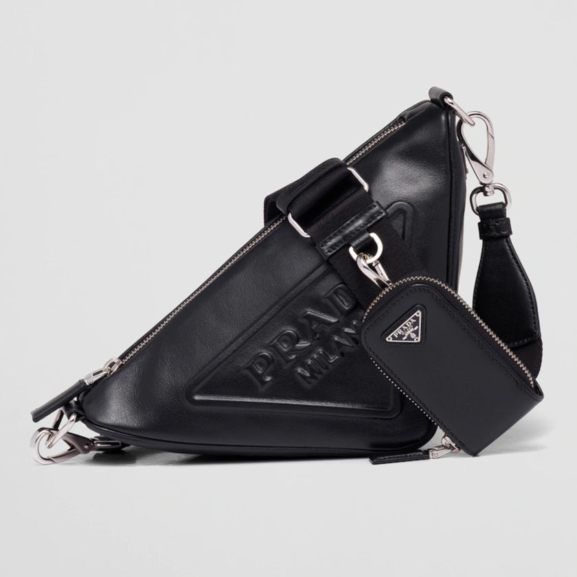 累積売上第１位☆新作☆ プラダ PRADA トライアングル レザーショルダーバッグ