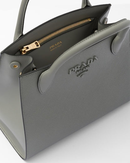 ★PRADA直営店★モノクローム スモール サフィアーノ バッグ