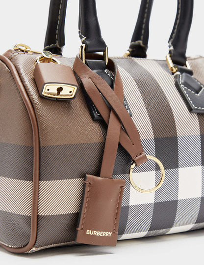 BURBERRY /　レディース チェック ミニ ボウリング バッグ