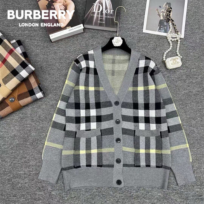 Burberry秋冬の新作Vネックカーディガン01 SS95652