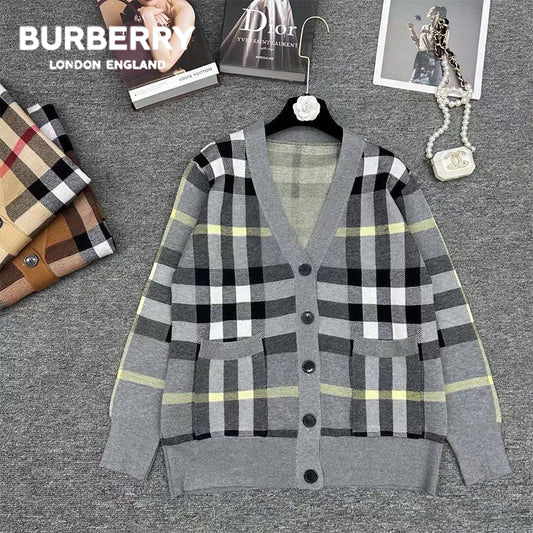 Burberry秋冬の新作Vネックカーディガン01 SS95652