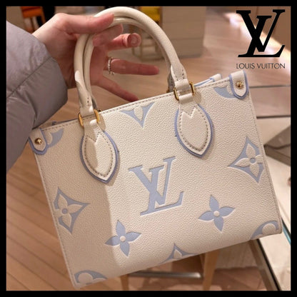 【淡いカラーが◎！】Louis Vuitton オンザゴー トートバッグ M46833