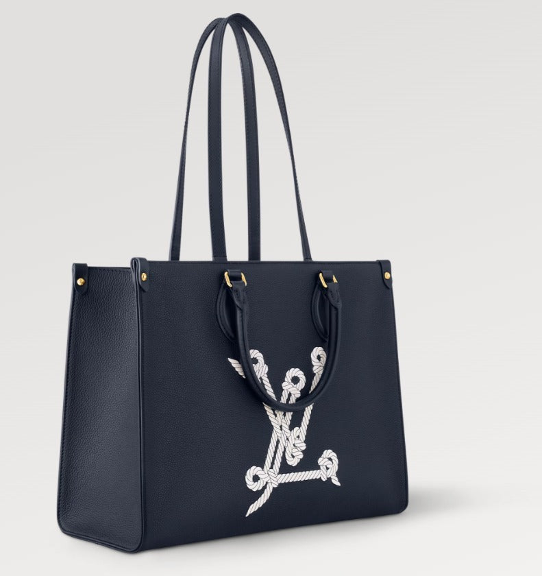 新作24SS【Louis Vuitton】オンザゴー MM トートバック ネイビー M24834
