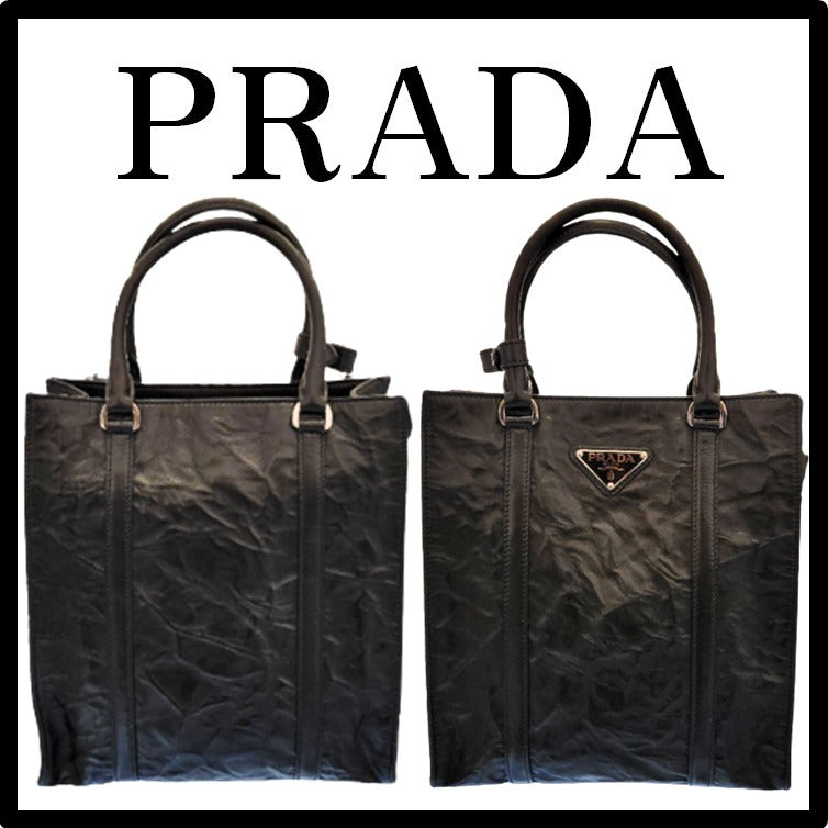★PRADA★ナッパ レザー ミニ トート ショルダーパック
