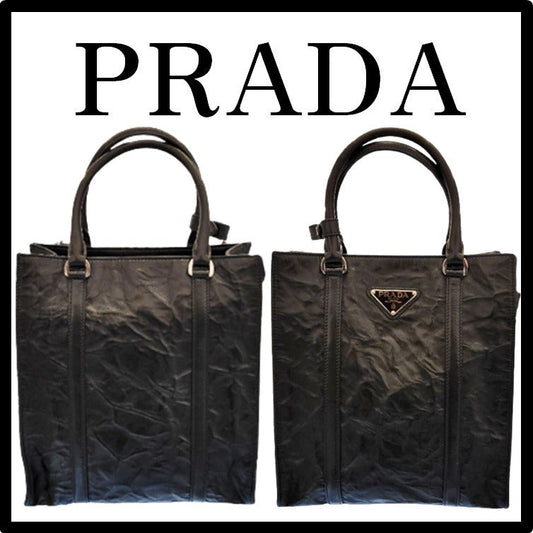★PRADA★ナッパ レザー ミニ トート ショルダーパック