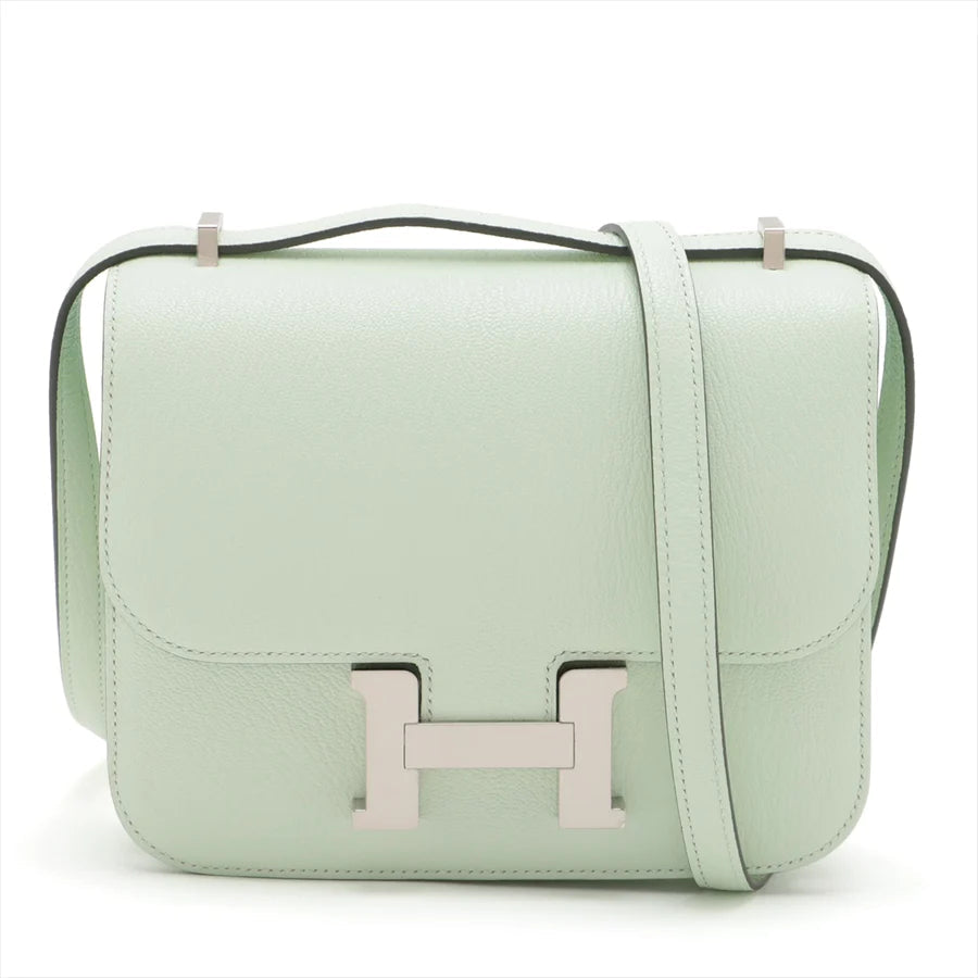 エルメス コンスタンス3 ミニ18 ミロワール シェブルミゾル ヴェールフィズ シルバー金具