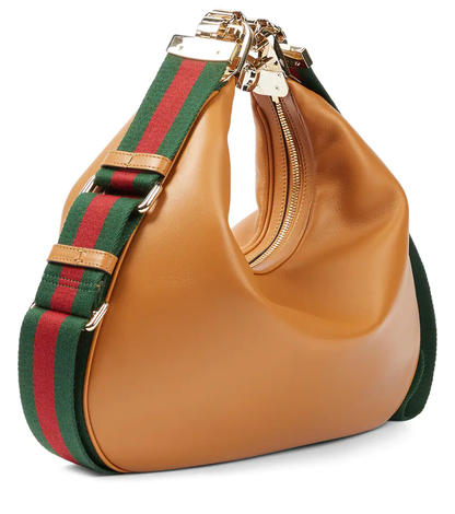 新品ラック GUCCI Attache Lサイズレザーショルダーバッグ