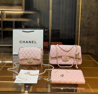 定番人気♪ ミニ マトラッセ【CHANEL】Mini Flap Bag3点セット お得