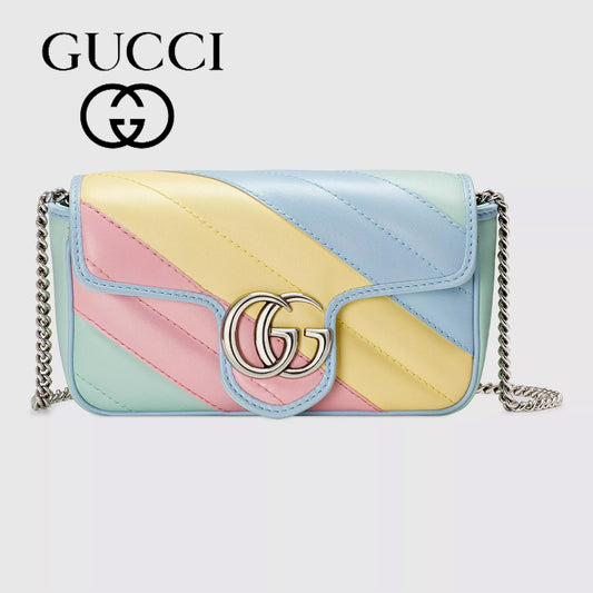 〔GGマーモント〕オンライン限定 キルティングレザー スーパーミニバッグ