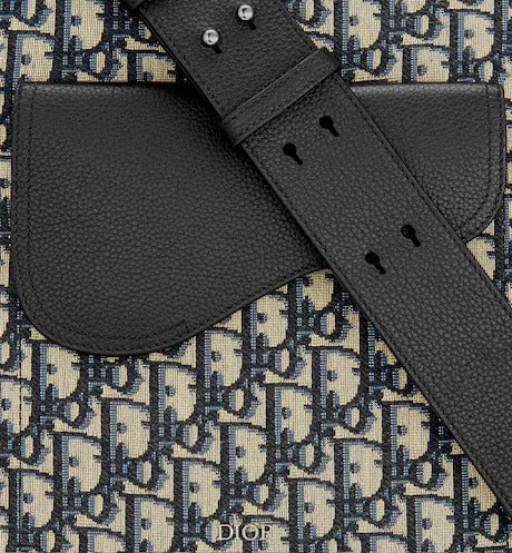 DIOR*Dior Oblique ショルダーストラップ付きサドルトートバッグ