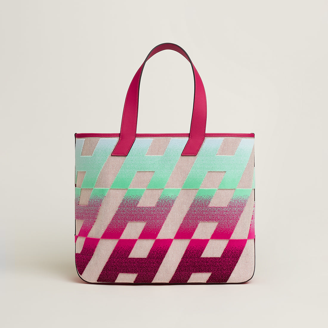 「カバスイタリックH柄40」トートバッグ2