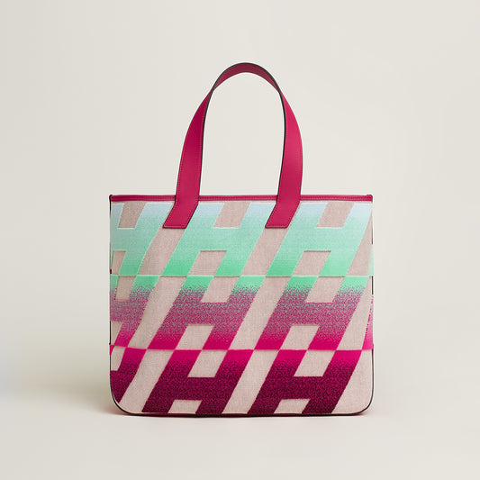 「カバスイタリックH柄40」トートバッグ2