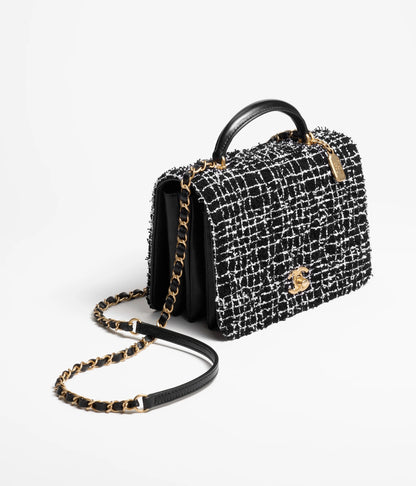 スモール トップハンドル フラップ バッグ