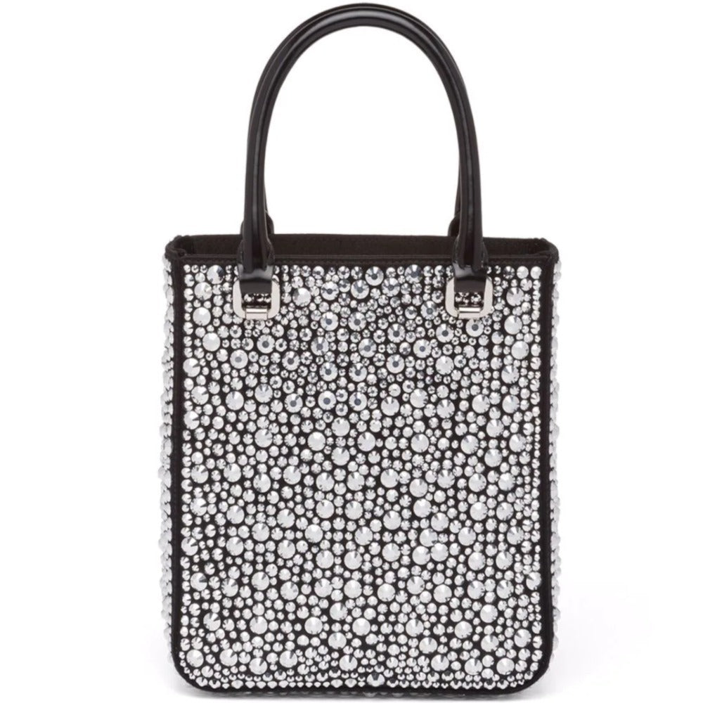 早い者勝ち!【PRADA】キラキラ女子力コーデUP☆クリスタルトート