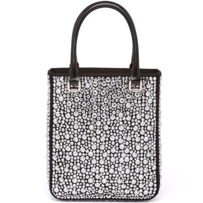 早い者勝ち!【PRADA】キラキラ女子力コーデUP☆クリスタルトート