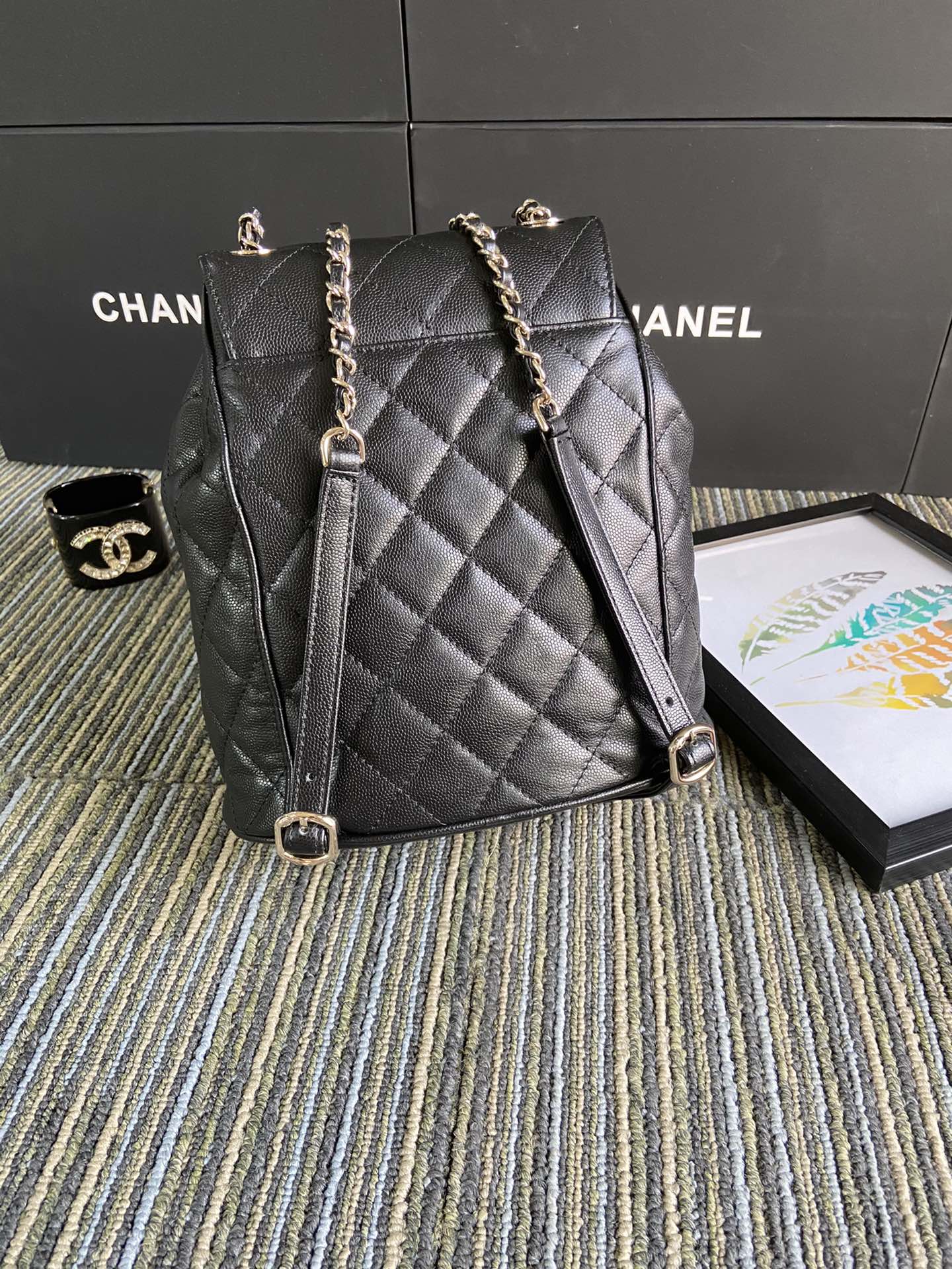 Chanel Ball pattern Backpack S1371