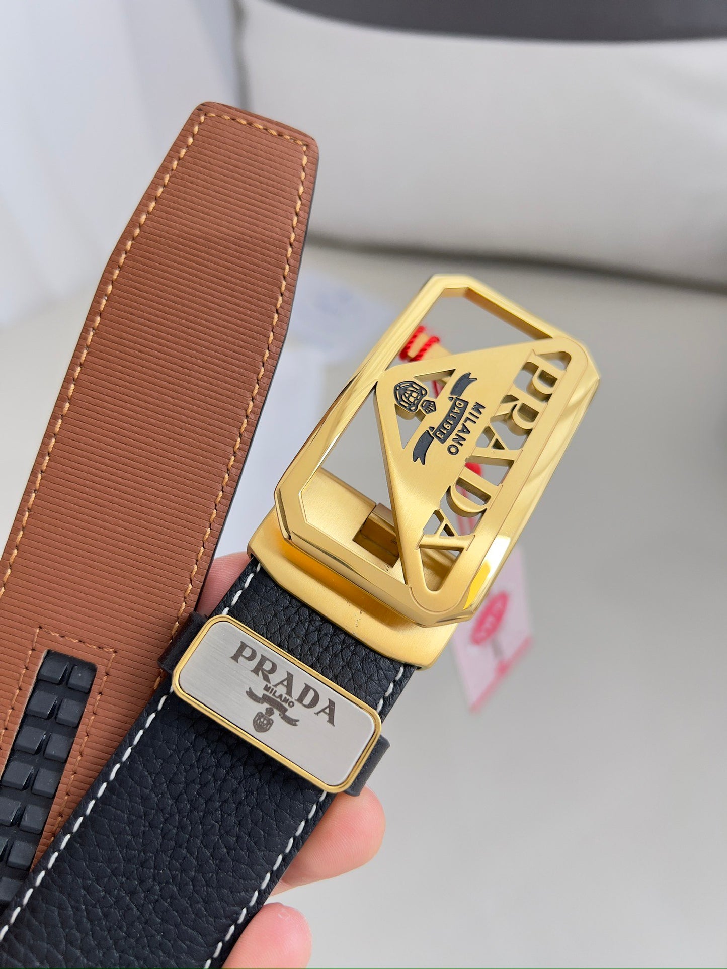 【PRADA】(プラダ) 3.5cmベルト メンズ