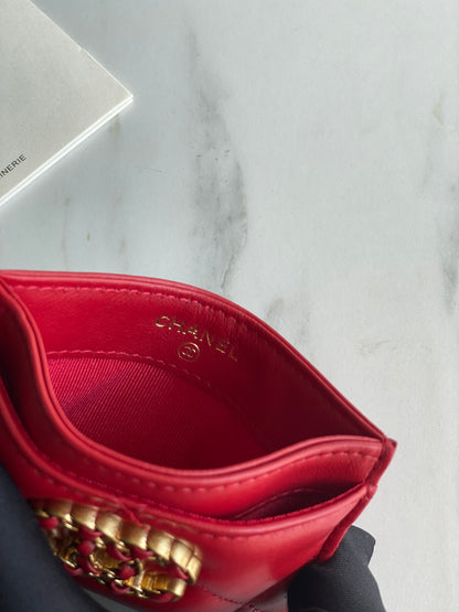 CHANEL 19 CARD HODLER AP1167