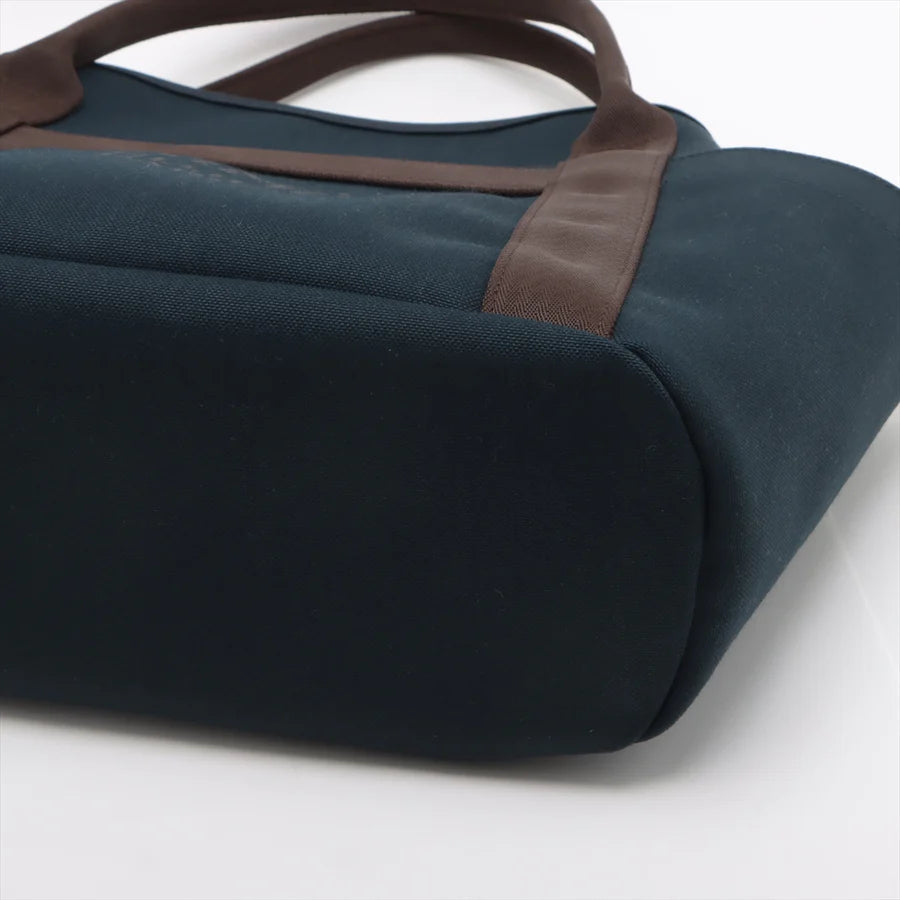 エルメス サックドパンサージュグルーム キャンバス ネイビー シルバー金具