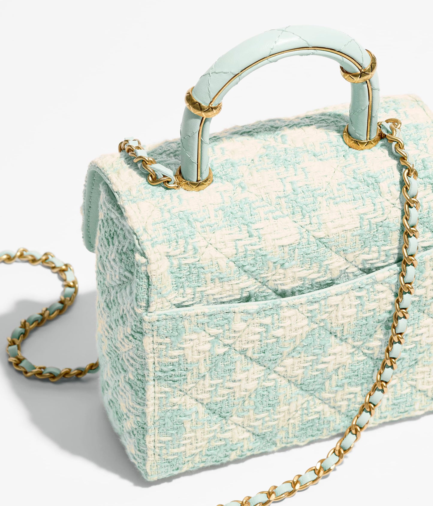 トップハンドル ミニ フラップ バッグ