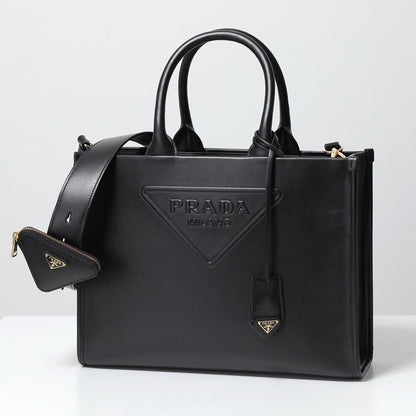 PRADA トートバッグ 1BA376 ASK エンボスロゴ SOFT CALF