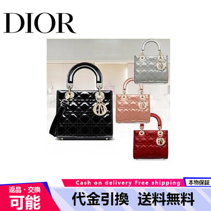 【ディオール】21SS新作カラー★ パテントカーフスキン スモールバッグ-全4色