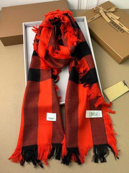 【2024】【BURBERRY バーバリー】オートクチュール ファッション トランジショナル カラー ロング ビアード スカーフ35*240CM