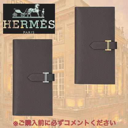 希少 HERMES エルメス べアンロング x 長財布