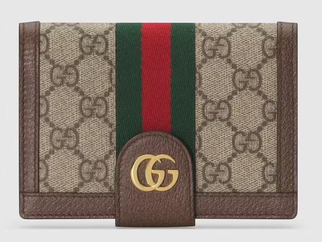 【国内発送★グッチ】オフィディア グッチ ロゴ パスポートケース