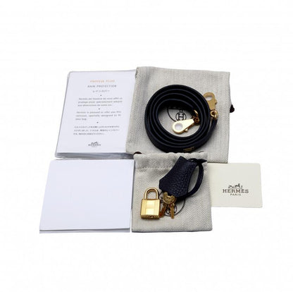 エルメス HERMES ケリー 25 トゴ ブラック イエローゴールド金具 U刻印