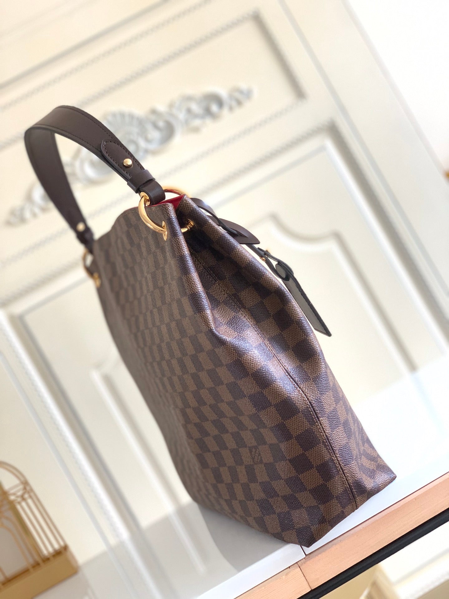 【Louis Vuitton】ヴィトン財布に合うトートバッグモノグラムダミエグレースフルPM【バッグ】