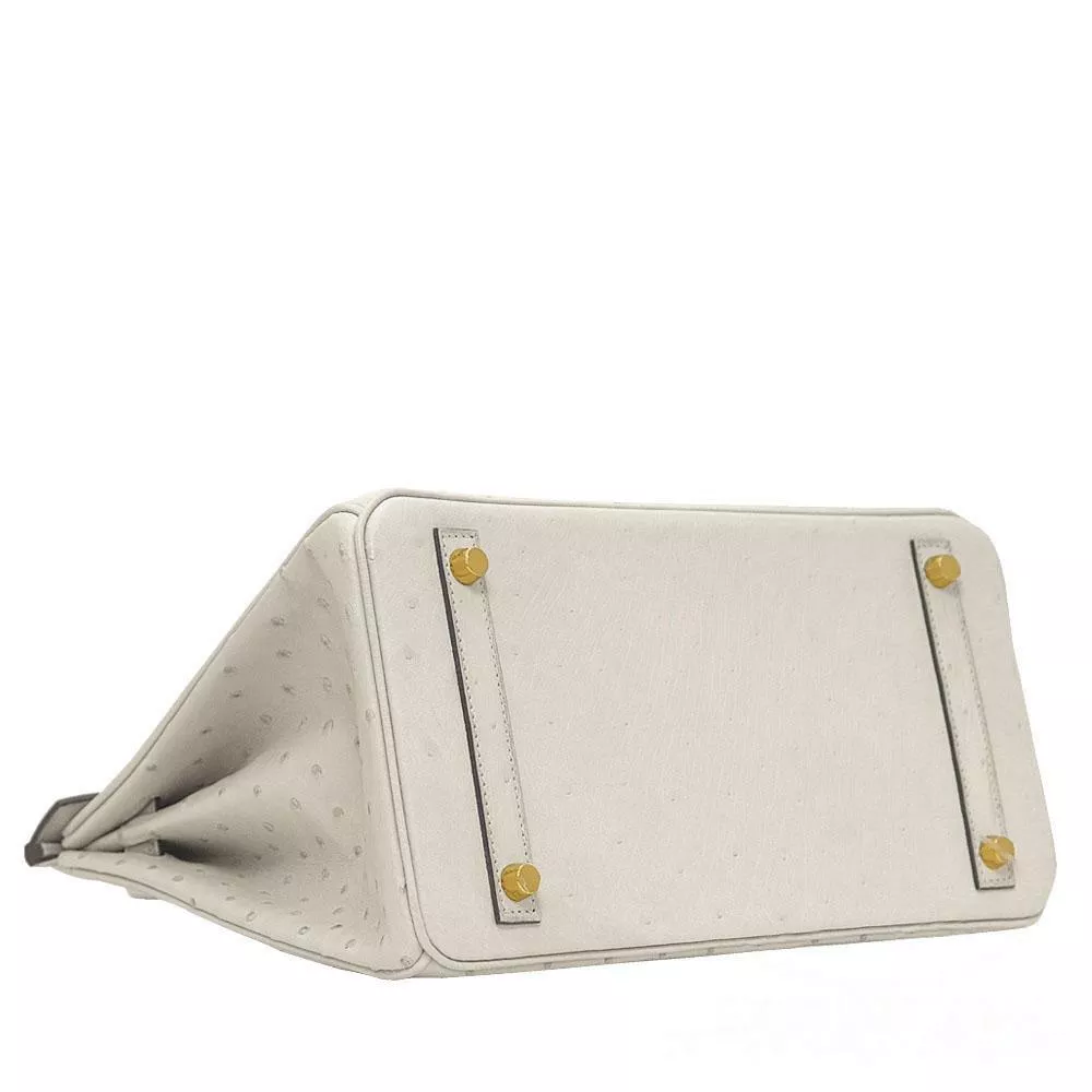 【HERMES】エルメス バーキン 30cm オーストリッチ ゴールド金具