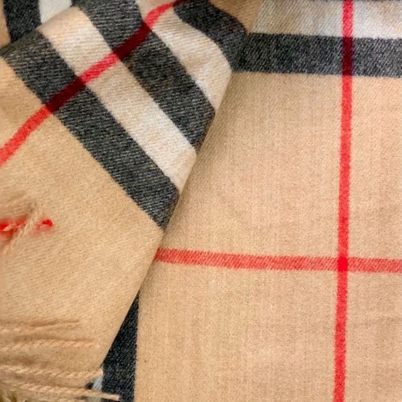 【Burberry】クラシック チェック カシミアスカーフ