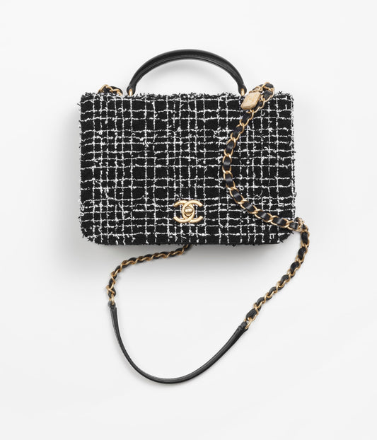 スモール トップハンドル フラップ バッグ