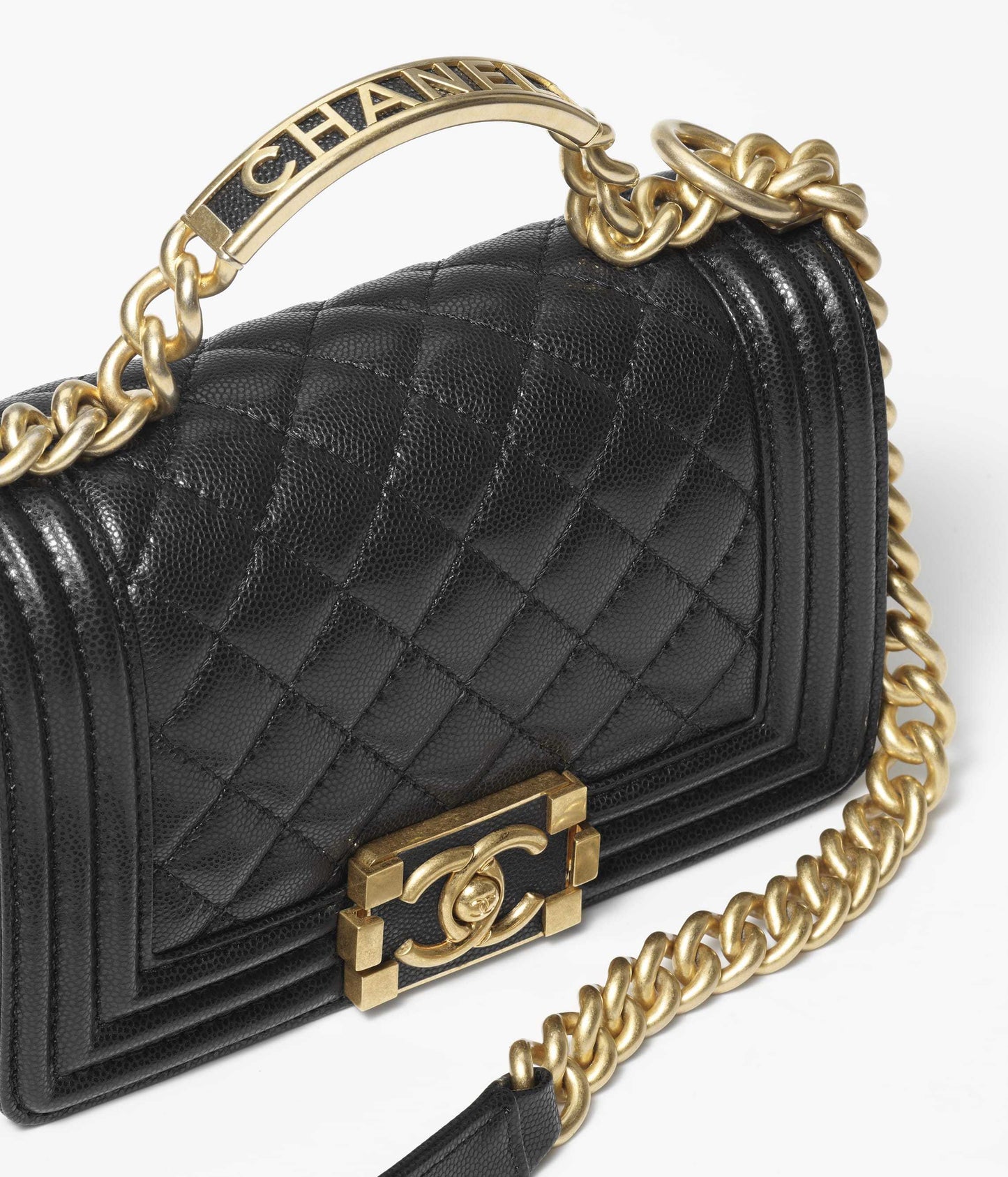 お洒落ハンドルで差が付く★CHANEL BOY CHANEL トップハンドル